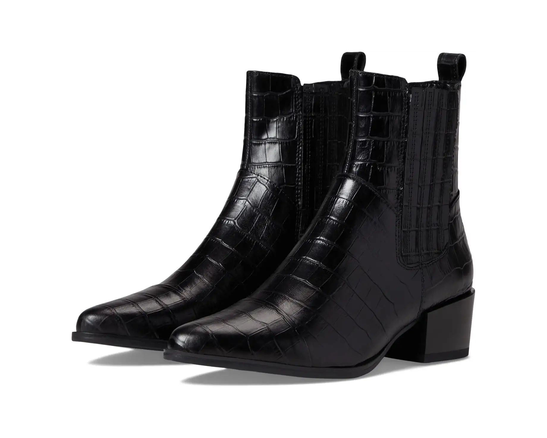 Marja Croc Embossed Leather Bootie | Zappos