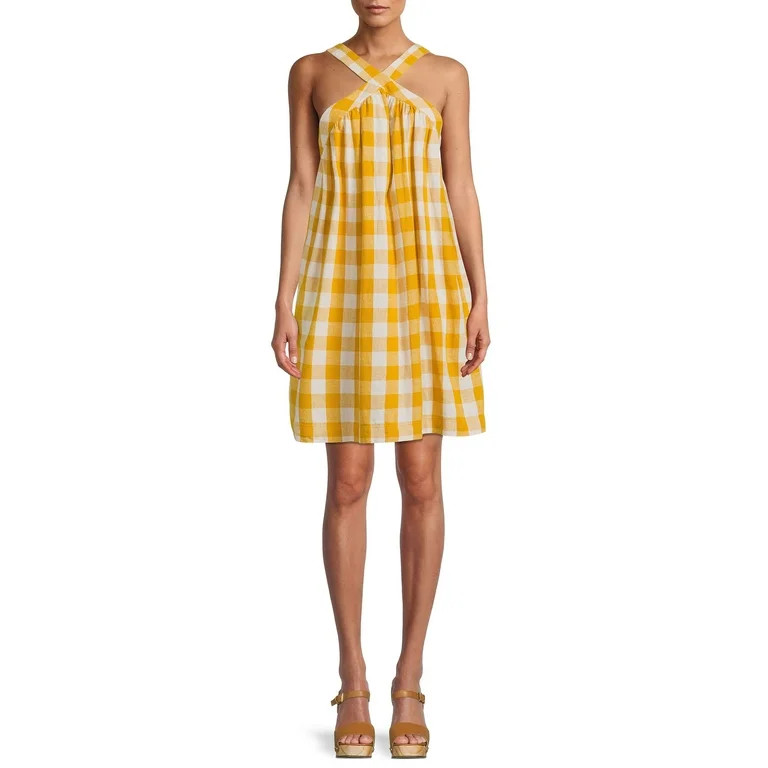 The Get Women's Sleeveless Cross Neck Mini Dress | Walmart (US)