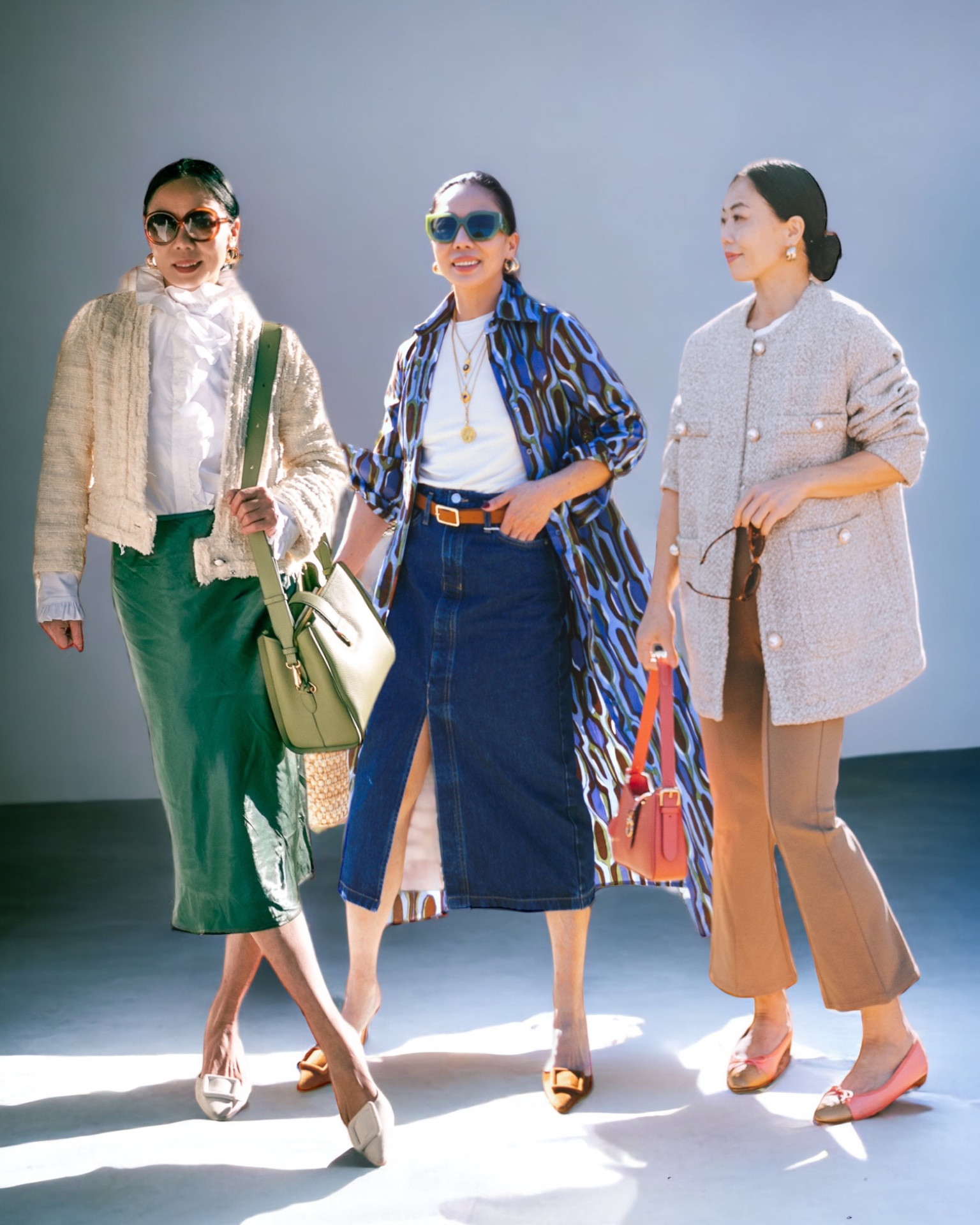 3 #FallOutfits last week. Satin skirt, denim skirt and tweed coat, which one is your fave? 

#LTKHolidaySale #LTKSeasonal #LTKfindsunder100