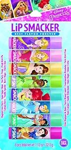 Lip Smacker Disney Princess Flavored Lip Balm Party Pack 8 Count, Clear, For Kids | Amazon (US)