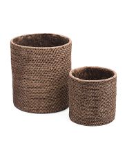 Set Of 2 Textured Planters | Marshalls