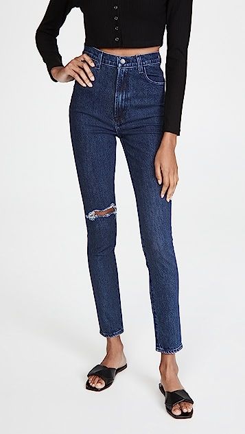 1212 Runway High Rise Slim Straight Jeans | Shopbop