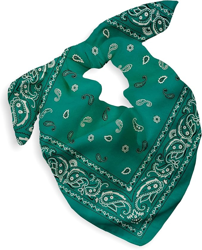 Gift Packaging Bandana for Men Women - 100% Cotton, Paisley, 22x22 In, 1 Pack - Large Bandanna Ha... | Amazon (US)