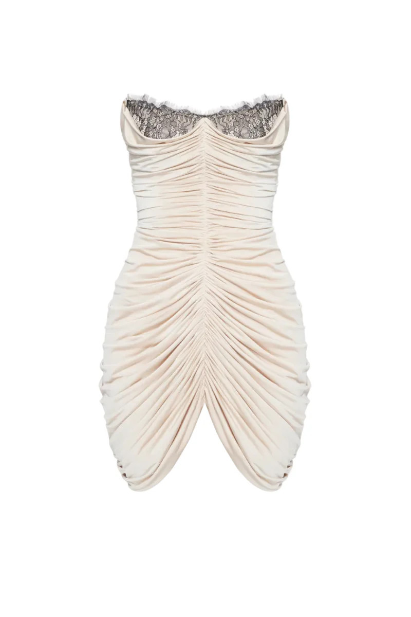 EDEN MINI DRESS IN BEIGE | BALYKINA | CULT MIA | CULT MIA UK LTD