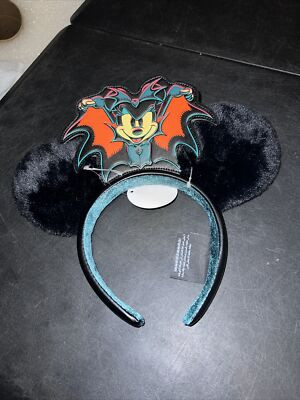 Disney Parks 2023 Halloween Vampire Mickey Minnie Ear Headband NWT  | eBay | eBay US