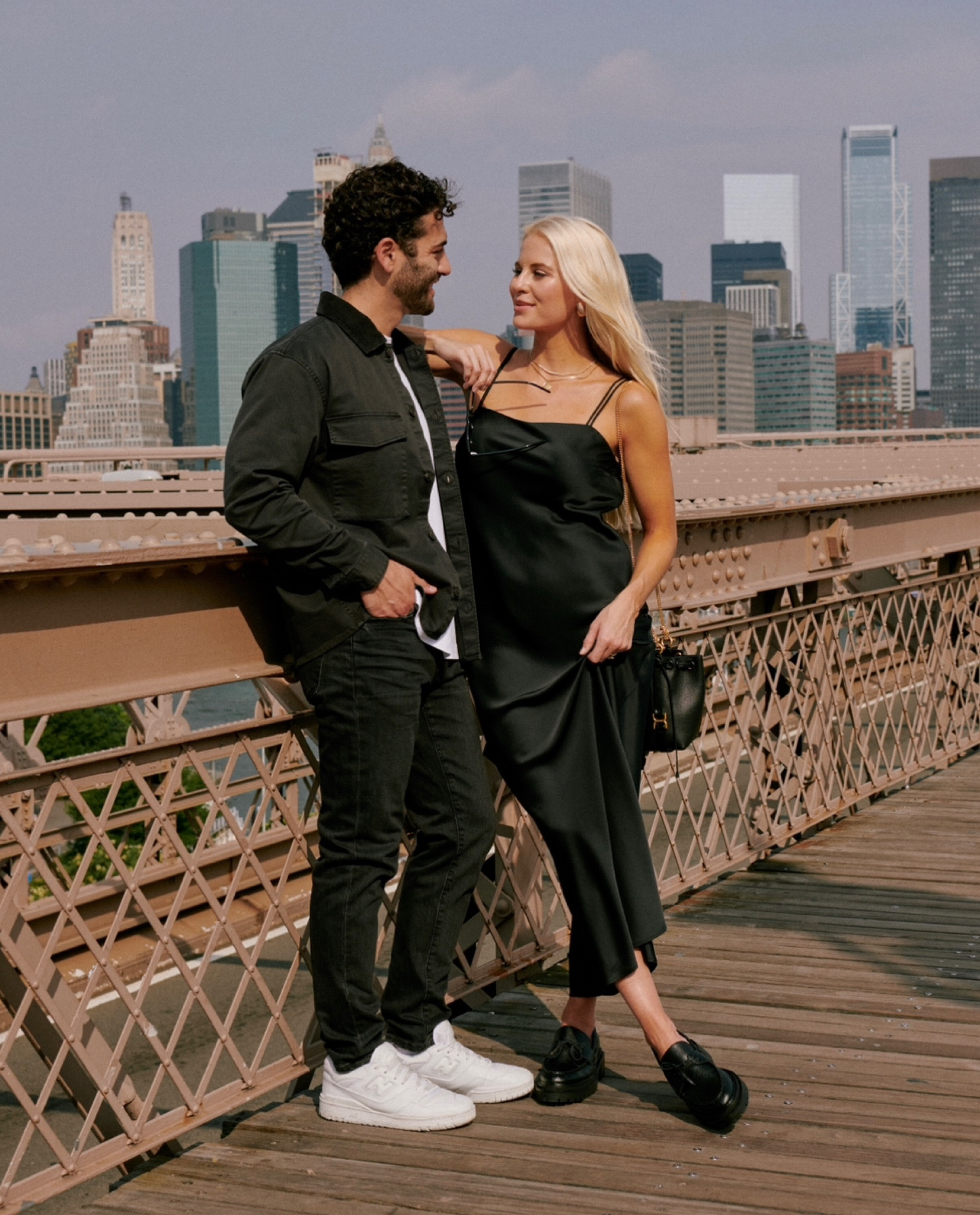 Abercrombie X Kathleen Post collection is live! Use code: AFKATHLEEN for 25% off sitewide (some exclusions apply). Cort is wearing a medium in jacket & tee, 30x30 in jeans! I’m wearing a small in dress! #kathleenpost #outfitsfordudes #afxkathleenpost #abercrombie