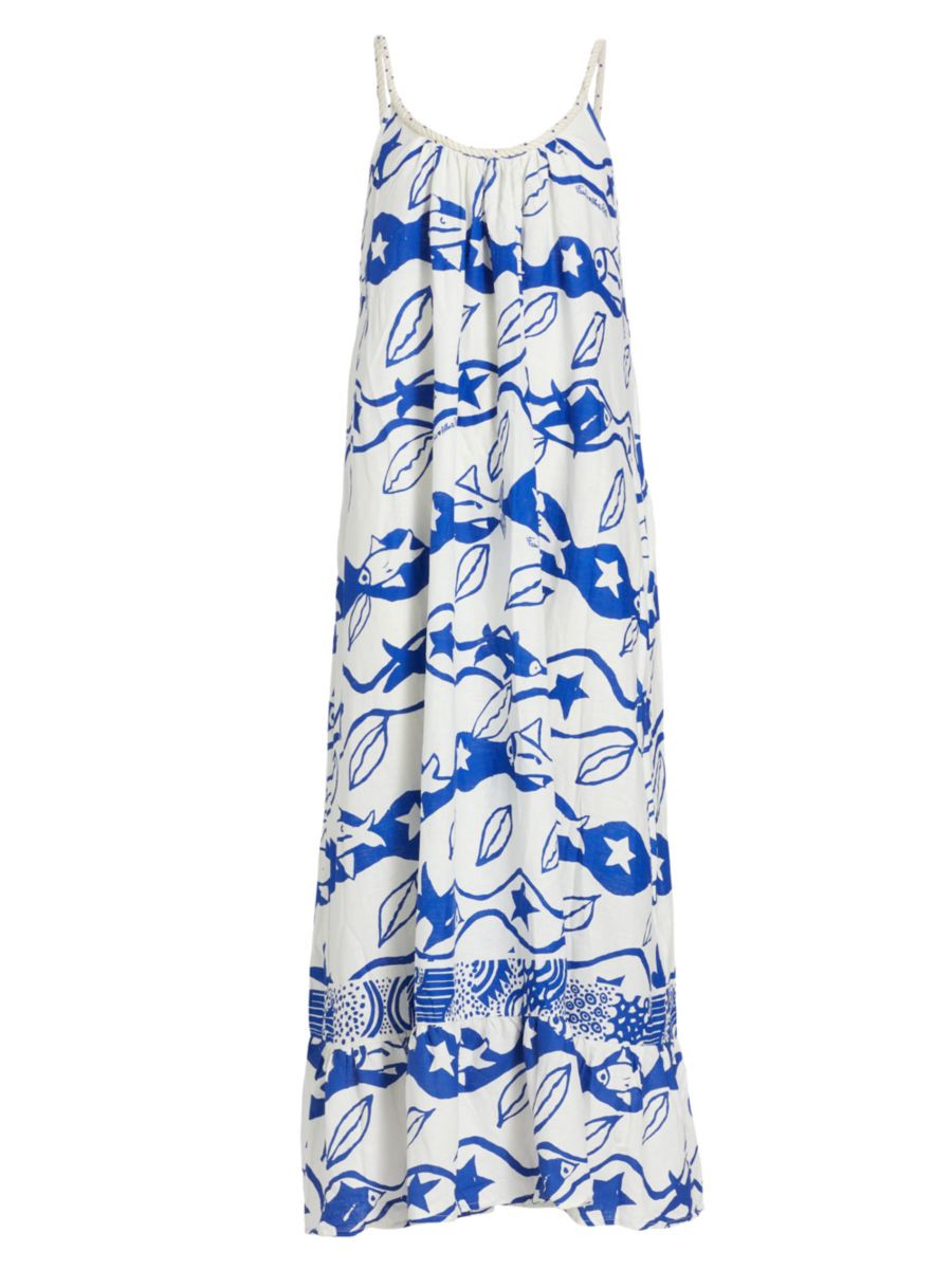 Pitta Waves Scoopneck Maxi Dress | Saks Fifth Avenue