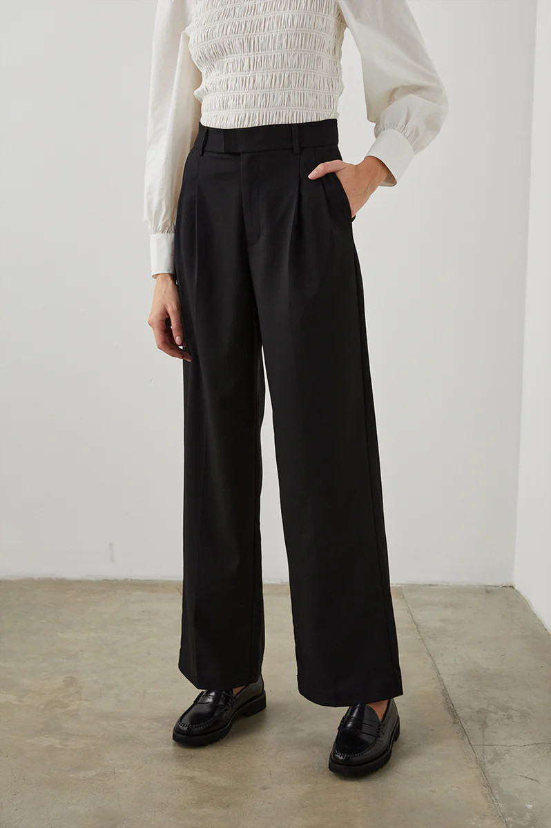 MARNIE PANT - BLACK TWILL | Rails