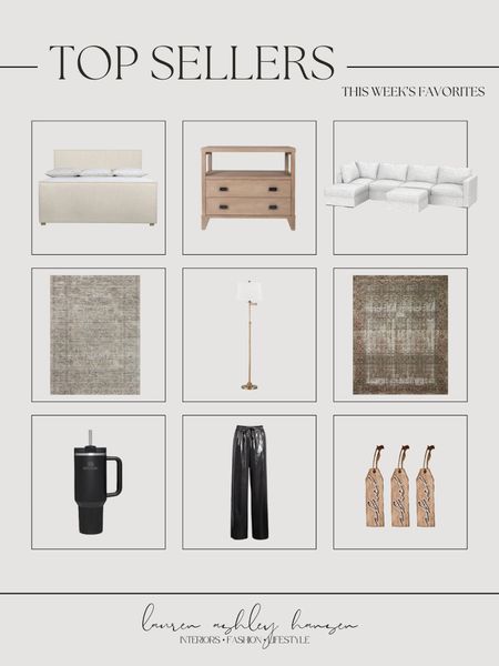 This week’s top sellers! Furniture favorites, holiday finds, and gifting picks! Week after week you guys love these furniture pieces and area rugs that we have in our home! Truly such amazing quality and well worth the prices. I love these stocking name tags too and they have been trending on LTK for a few weeks now! These metallic pants are perfect for any holiday parties, and the Stanley tumbler is always a great gift idea! 

#LTKGiftGuide #LTKhome #LTKHoliday