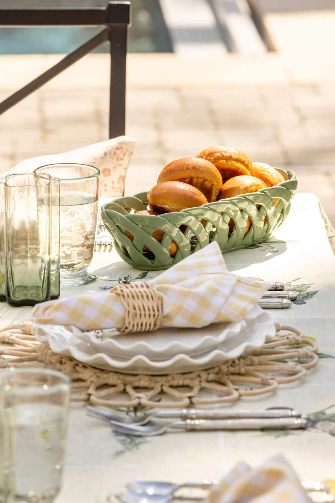 Sagewick Lattice Basket | Brooke & Lou | Brooke and Lou