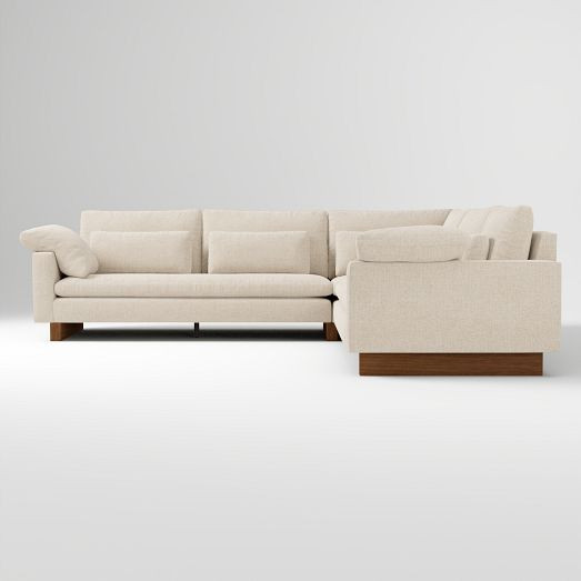 Harmony 3-Piece L-Shaped Sectional (107"–134") | West Elm (US)