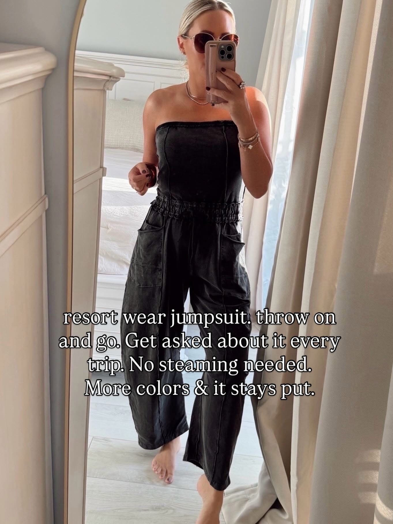 I love this thing! NEW colors including mauve wine. 🍷This is the black! I do small and it stays put! 🤍

Romper. Jumpsuit. Casual outfits. Travel outfit. #LTKootd

#LTKSeasonal