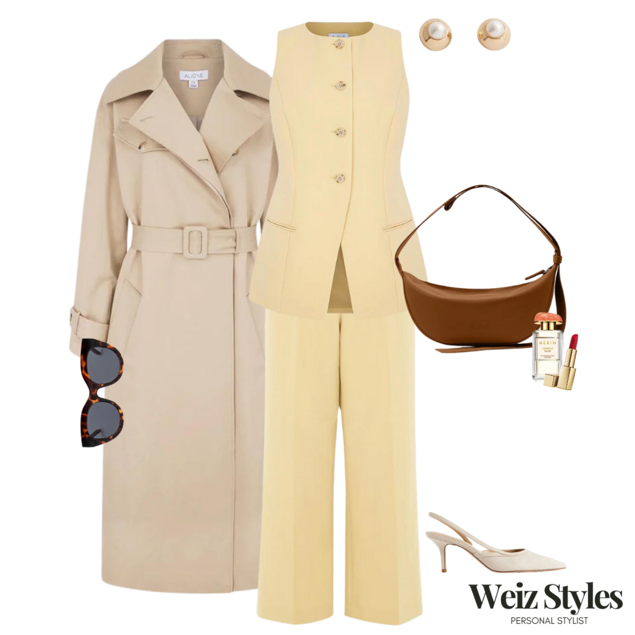 It feels like Spring is in the air, so what better way to celebrate than with the ultimate Spring outfit 💛 

I’m loving this fabulous yellow co-ord! The perfect office followed by after work drinks look ✨ 

Need a little help with your workwear? Perhaps you have a special event coming up? Let me help with all your styling needs… www.weizstyles.com 💫

Aligne, yellow, spring, coord, suit, trousers, formal, tailored, chic, waistcoat, trench, workwear, office, drinks, feminine, sophisticated, bag, brown, handbag, highstreet, heels, cream, H&M, mango, earrings, gold, pearl, sunglasses, John  Lewis, net-a-porter, smart, effortless, personal stylist, Weizstyles, Weiz styles, how to style, ways to wear, outfit inspiration, ootd, outfit of the day, timeless, classic, shopping, stylist, styling, inspiration, lipstick, red, statement, heels, classy, mules, sunglasses 

#LTKstyletip #LTKworkwear #LTKSeasonal