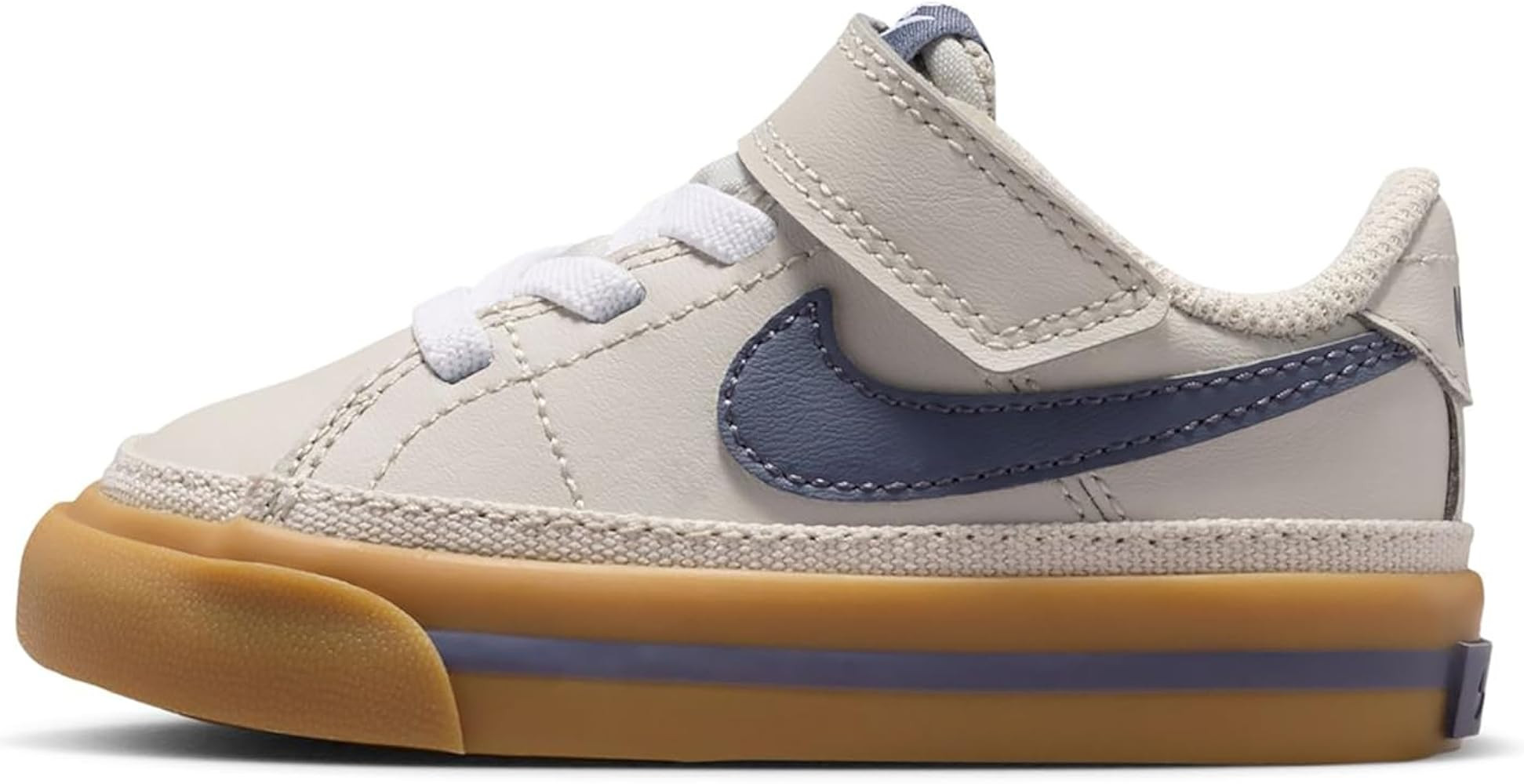 Amazon.com | Nike Unisex Kids Court Legacy, White/Black/Desert Ochre/Gum Light Brown, 6C | Sneake... | Amazon (US)