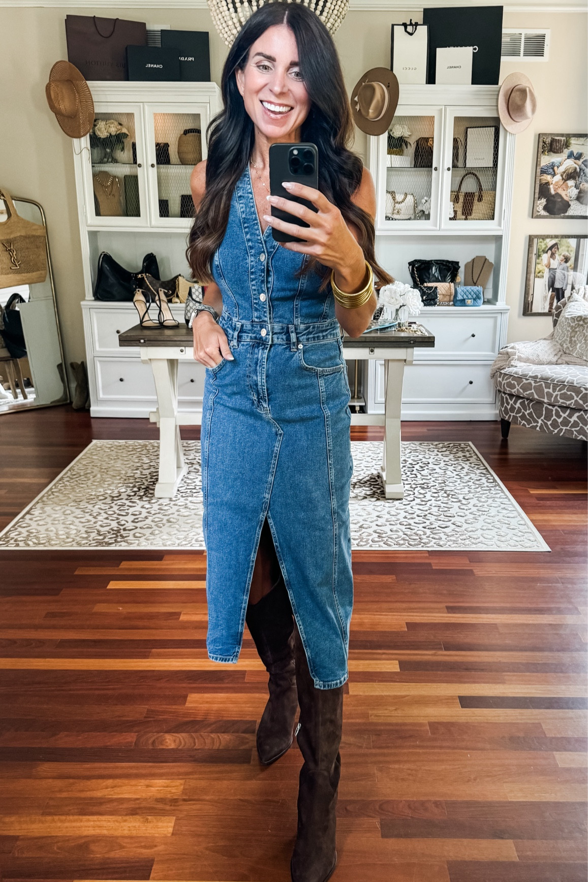 Small dress
Boots true to size 

#LTKStyleTip #LTKxNSale #LTKSeasonal