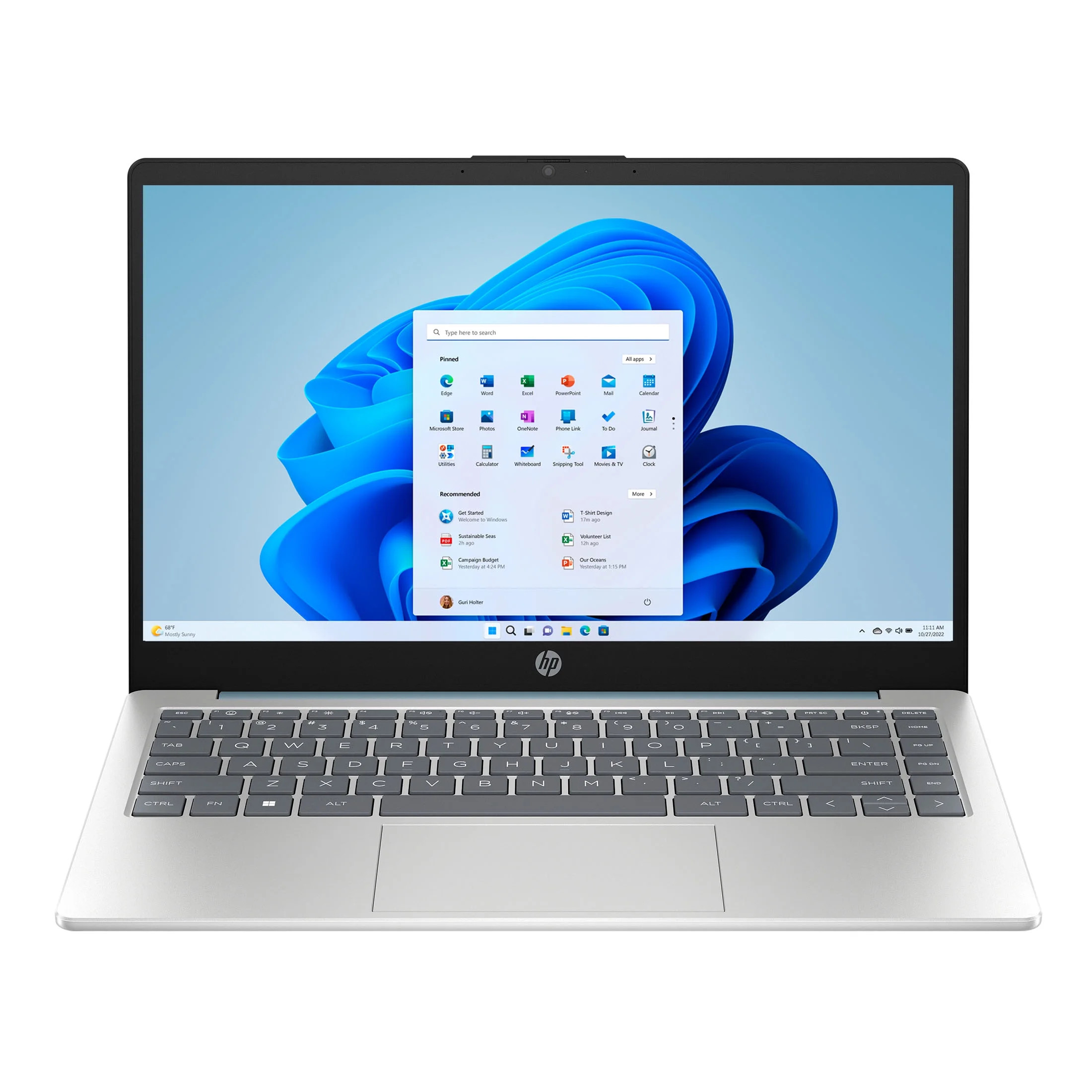 HP 14 inch Laptop Intel Core i3-N305 8GB RAM 256GB SSD Moonlight Blue | Walmart (US)