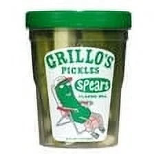 Grillo's Pickles Classic Dill Pickle Spears, 32 fl oz, Jar pack of 2 | Walmart (US)