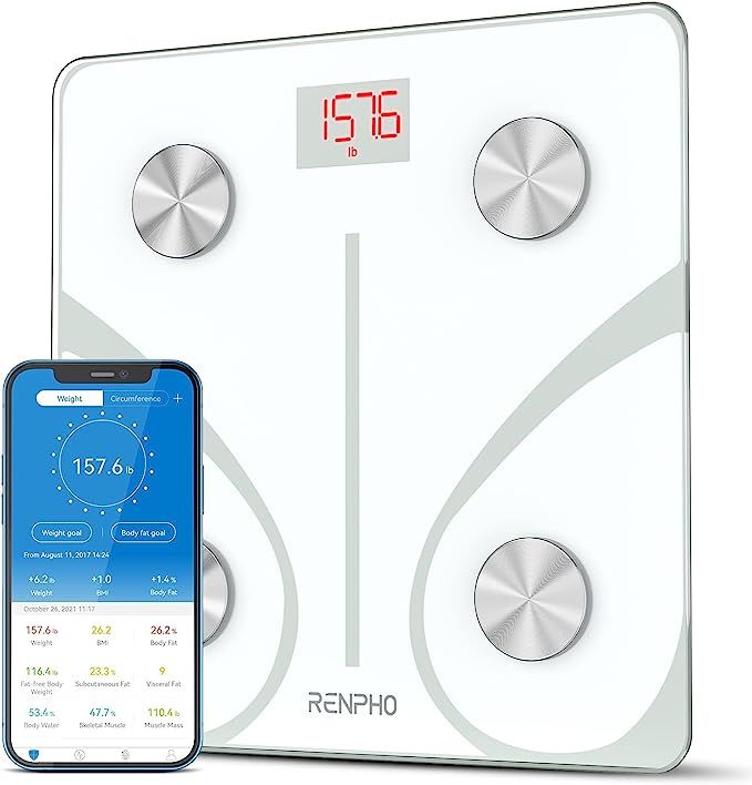 RENPHO Body Fat Scale Smart BMI Scale Digital Bathroom Wireless Weight Scale, Body Composition An... | Amazon (US)