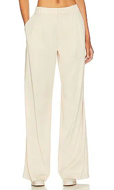 Franca Low Rise Relaxed Trouser in Bone | Revolve Clothing (Global)