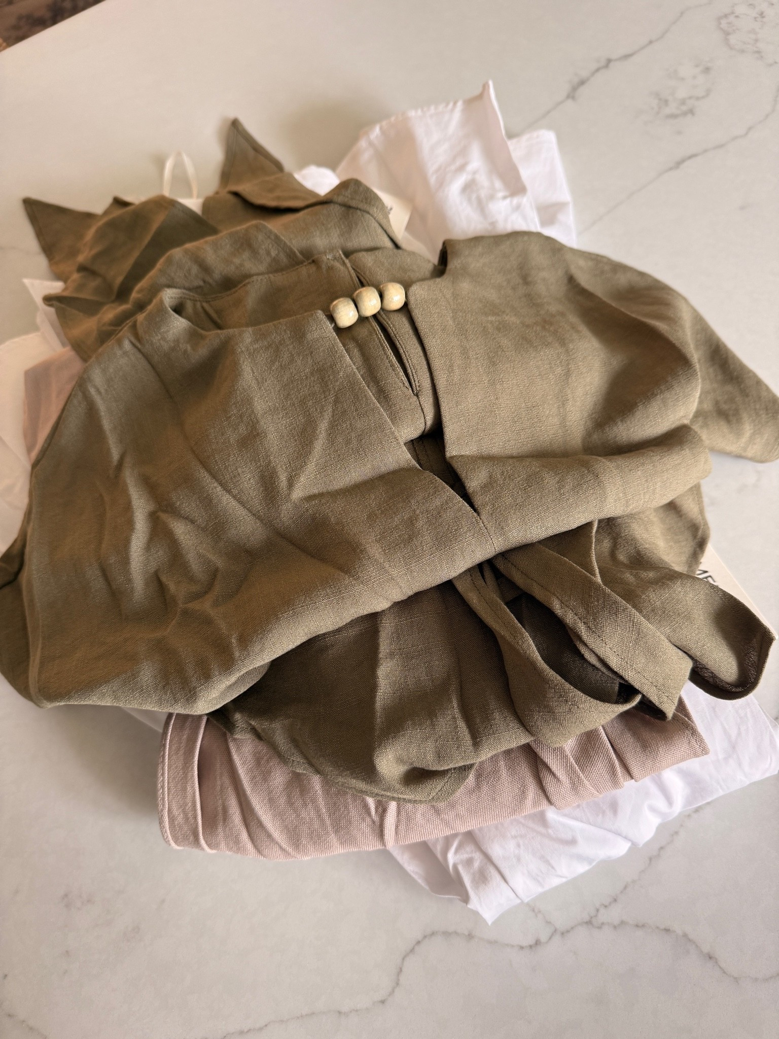 Okay these items were crazy affordable and they are SO NICE! Hoping to put some cute outfits together with these pieces for an upcoming trip! I did my true size in everything - if you like your skirts to sit a little more higher wasted, like I do, I might size down one.

#LTKOver40 #LTKPetite #LTKootd