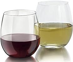 Zeppoli 4-Piece Stemless Wine Glass Set, Elongated and Shatter-Resistant Glass, 15oz | Amazon (US)