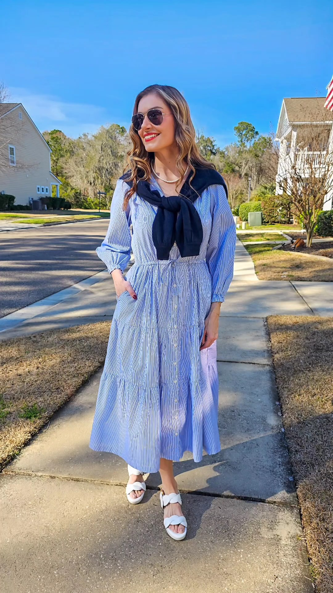 Dreaming of spring and today’s weather felt like a little preview 🌸☀️This classic dress + cashmere sweater from @trovata is exactly what I want to live in all season long. Effortless, timeless, and so easy to wear from morning strolls to golden-hour plans 🤍The TROVATA Classics Collection is crafted for everyday elegance and effortless ease—celebrating timeless silhouettes, refined textures, and that quiet luxury that never goes out of style. From crisp shirting to relaxed linens and softly structured tailoring, every piece blends comfort with beautiful craftsmanship.These are the kinds of classics you’ll reach for again and again… and I’m officially counting down to full-on spring in them 🌿✨#Trovata #ad #SpringStyle #ClassicWithATwist #EverydayElegance

#LTKootd