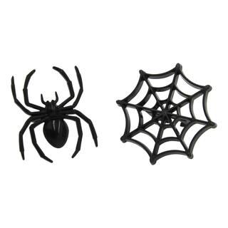 Black Spider & Web Ring Cupcake Toppers by Celebrate It®, 12ct. | Michaels | Michaels Stores
