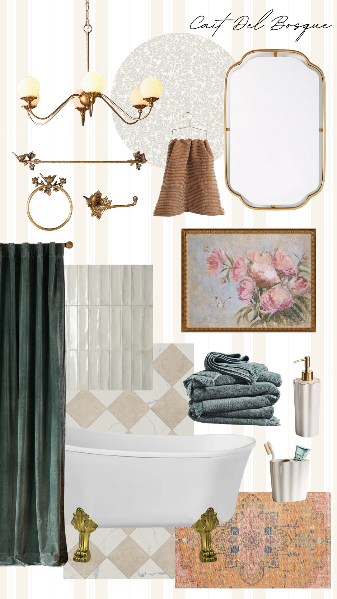 Bathroom Inspo ✨

A classic neutral bathroom with a dash of color + a pinch of whimsy! I love adding unexpected touches to a space —it’s all in the details! 

Bathroom, bathroom inspo, bathroom decor, bathroom mirror, wall art, bathroom rug, bathroom accessories, bathroom light, chandelier, home decor 

#LTKHome