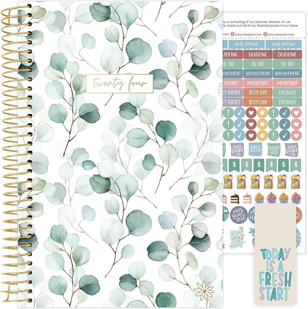 bloom daily planners 2024 Calendar Year Day Planner (January 2024 - December 2024) - 5.5” x 8.2... | Amazon (US)
