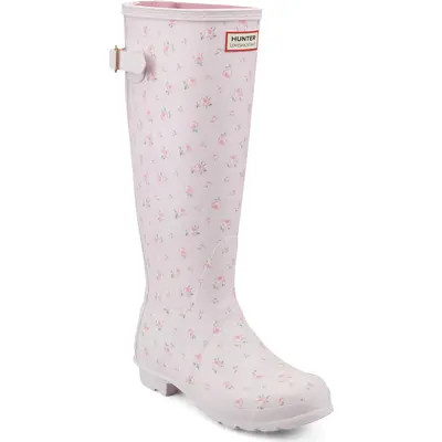 Hunter Original Tall Waterproof Rain Boot in Blooming Heirloom Ditsy Print at Nordstrom, Size 11 | Nordstrom