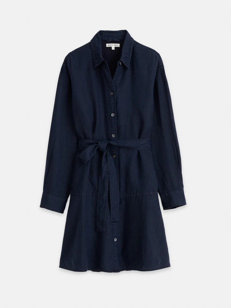 Lilia Shirt Dress In Linen | Alex Mill