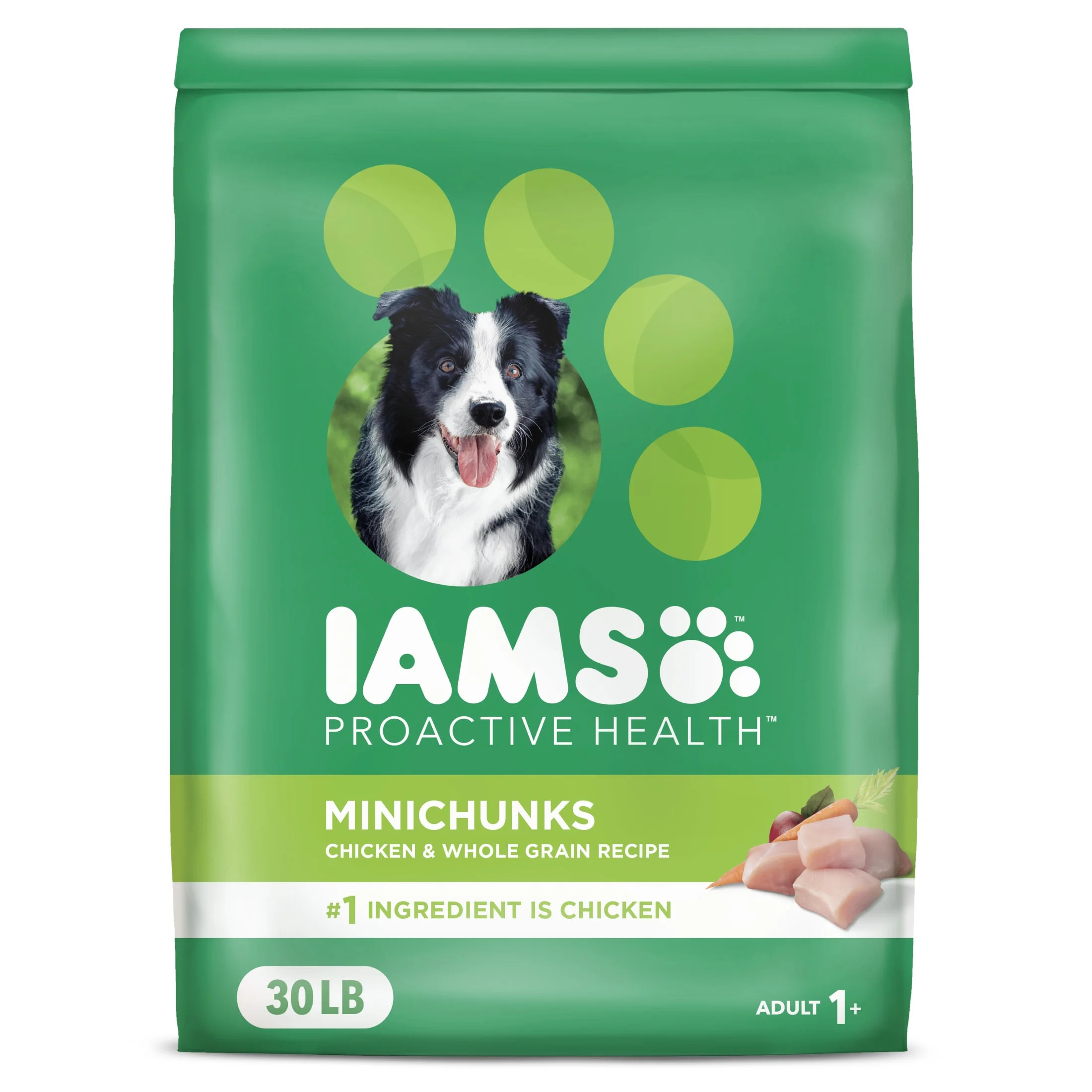 Iams Proactive Health Minichunks Dry Dog Food With Real Chicken And Whole Grains, 30 Lb. Bag | Walmart (US)