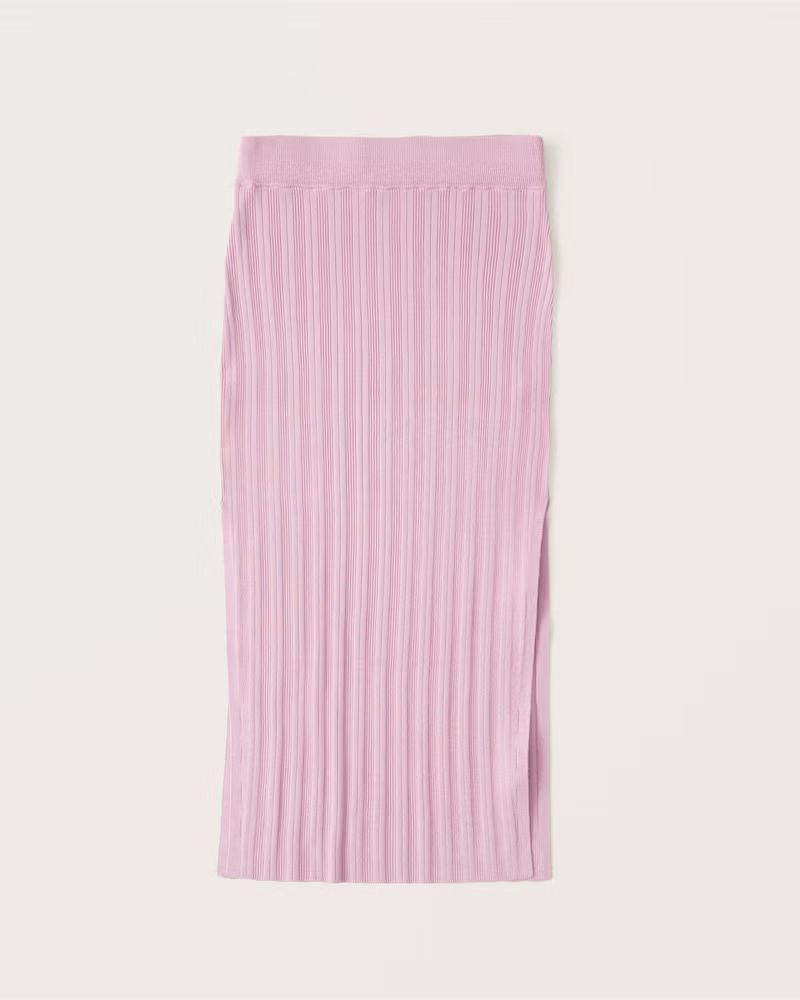 Slim Ribbed Midaxi Skirt | Abercrombie & Fitch (US)
