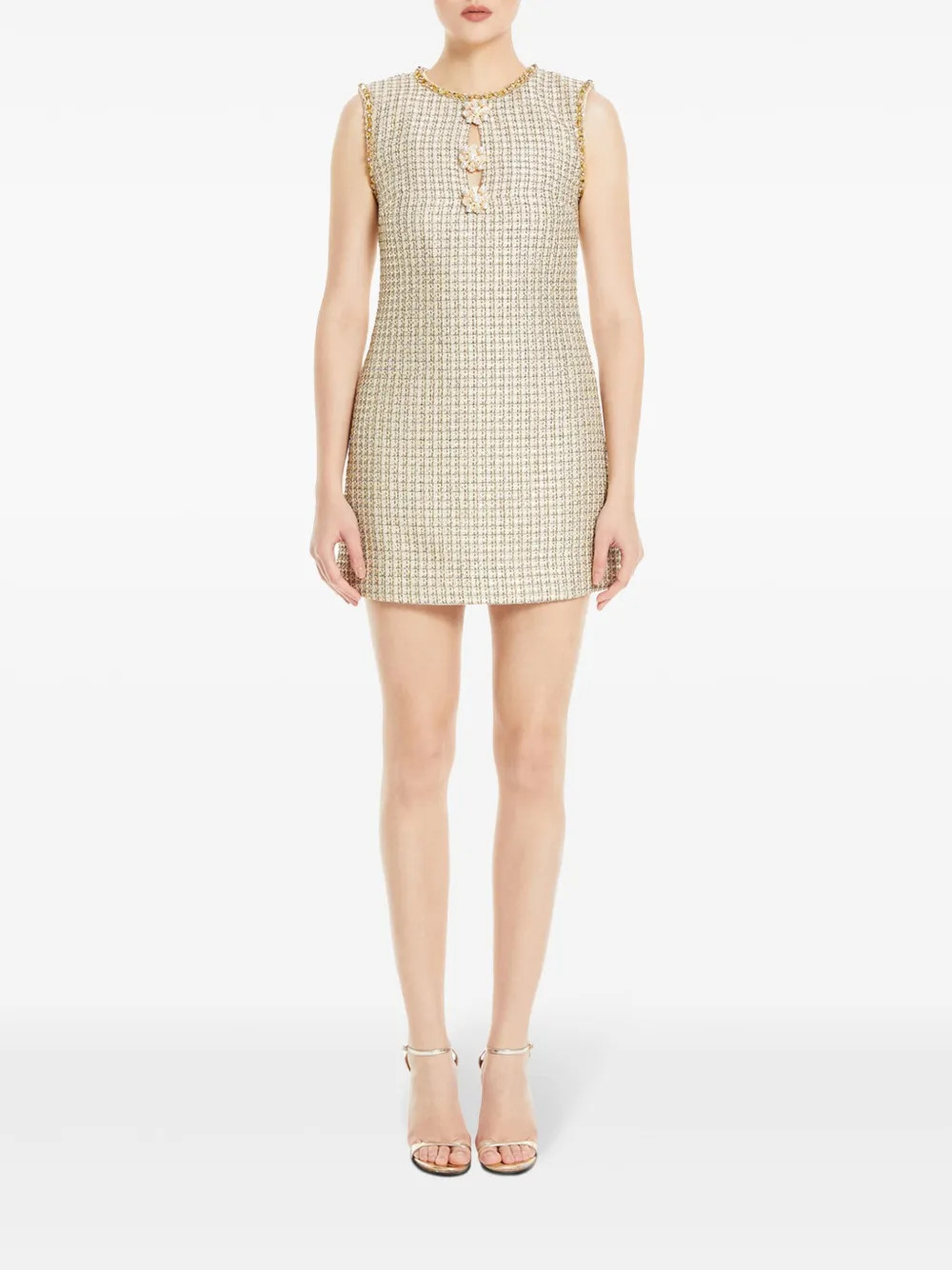 embellished bouclé mini dress | Farfetch Global