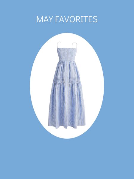 A lovely blue striped midi dress for summer 🐚🌊 

#LTKstyletip #LTKover40 #LTKfindsunder100