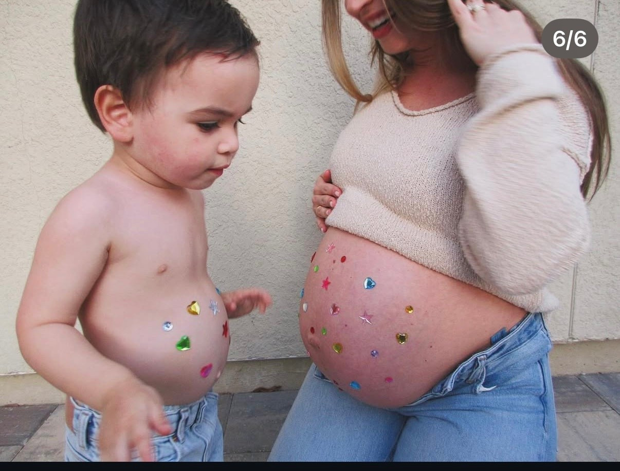 Body jewel stickers for impromtu photoshoot! 

#LTKBump #LTKBaby #LTKmomlife