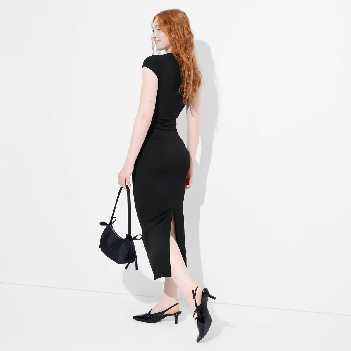 Women's Rib-Knit Short Sleeve Maxi T-Shirt Dress - Wild Fable™ | Target