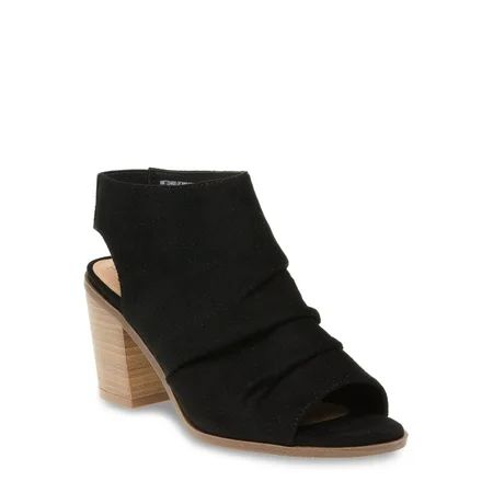 Women's Time and Tru Peep Toe Bootie | Walmart (US)