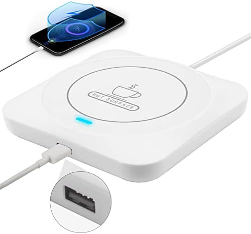 USB Coffee Mug Warmer: Candle Wax Warmer Smart Electric Cup Warmer Charge for Phone Home Desk Office | Amazon (US)