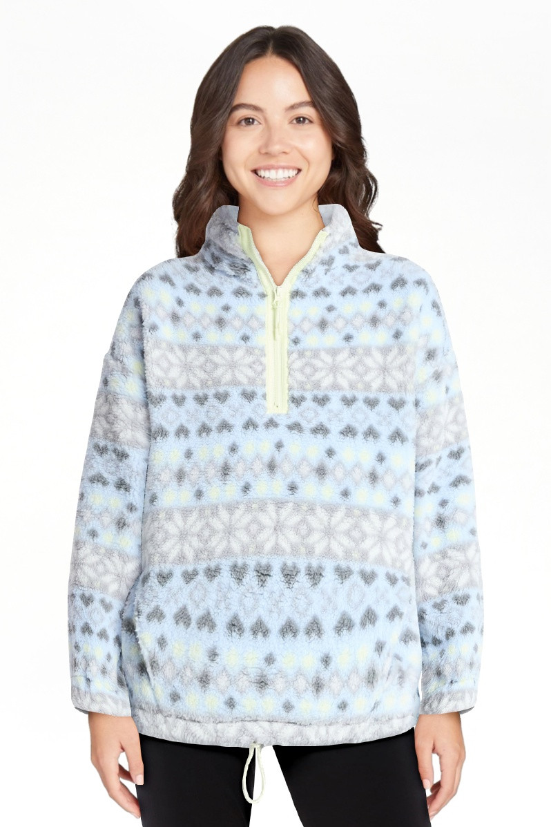No Boundaries Plush Half-Zip Pullover, Women's | Walmart (US)
