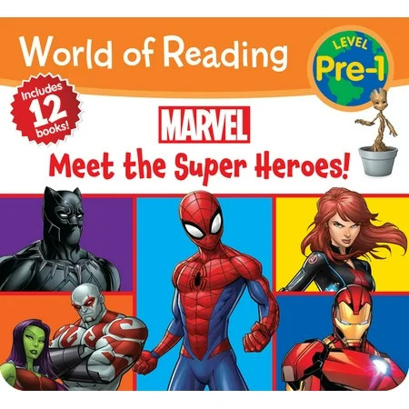 World of Reading Marvel Meet the Super Heroes! (Pre-Level 1 Boxed Set) | Walmart (US)