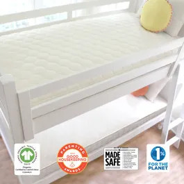 2-in-1 Organic Kids Waterproof Mattress | Naturepedic
