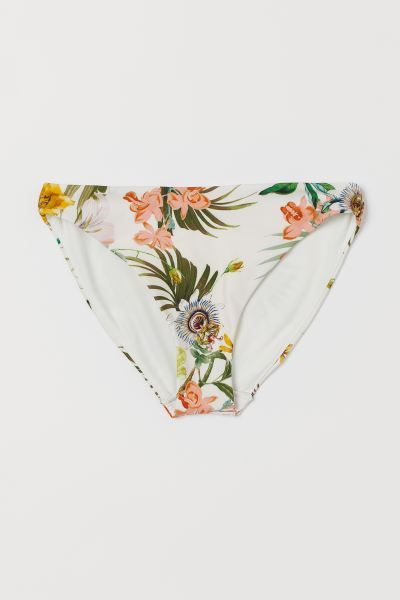 Bikini bottoms - Cream/Floral - Ladies | H&M GB | H&M (UK, MY, IN, SG, PH, TW, HK)