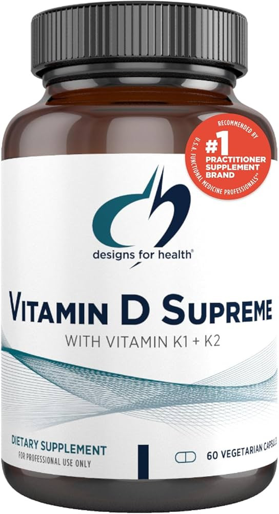 Designs for Health Vitamin D Supreme - Vitamin D 5000 IU with 2000mcg Vitamin K as MK4 for Bone H... | Amazon (US)