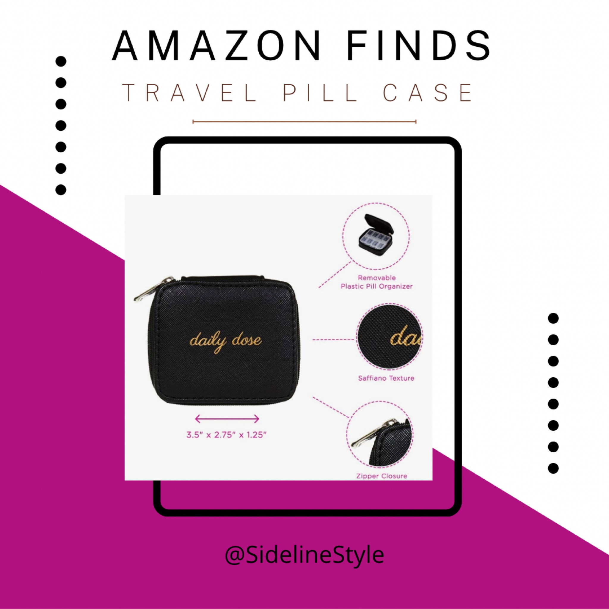 Love this pill case for travel! I always have mine in my purse! #Amazon #AmazonFinds #Travel #PillBox

#LTKhome #LTKtravel #LTKunder50