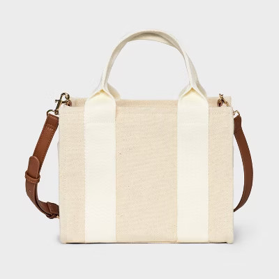 Mini Boxy Tote Handbag - Universal Thread™ Off-White | Target