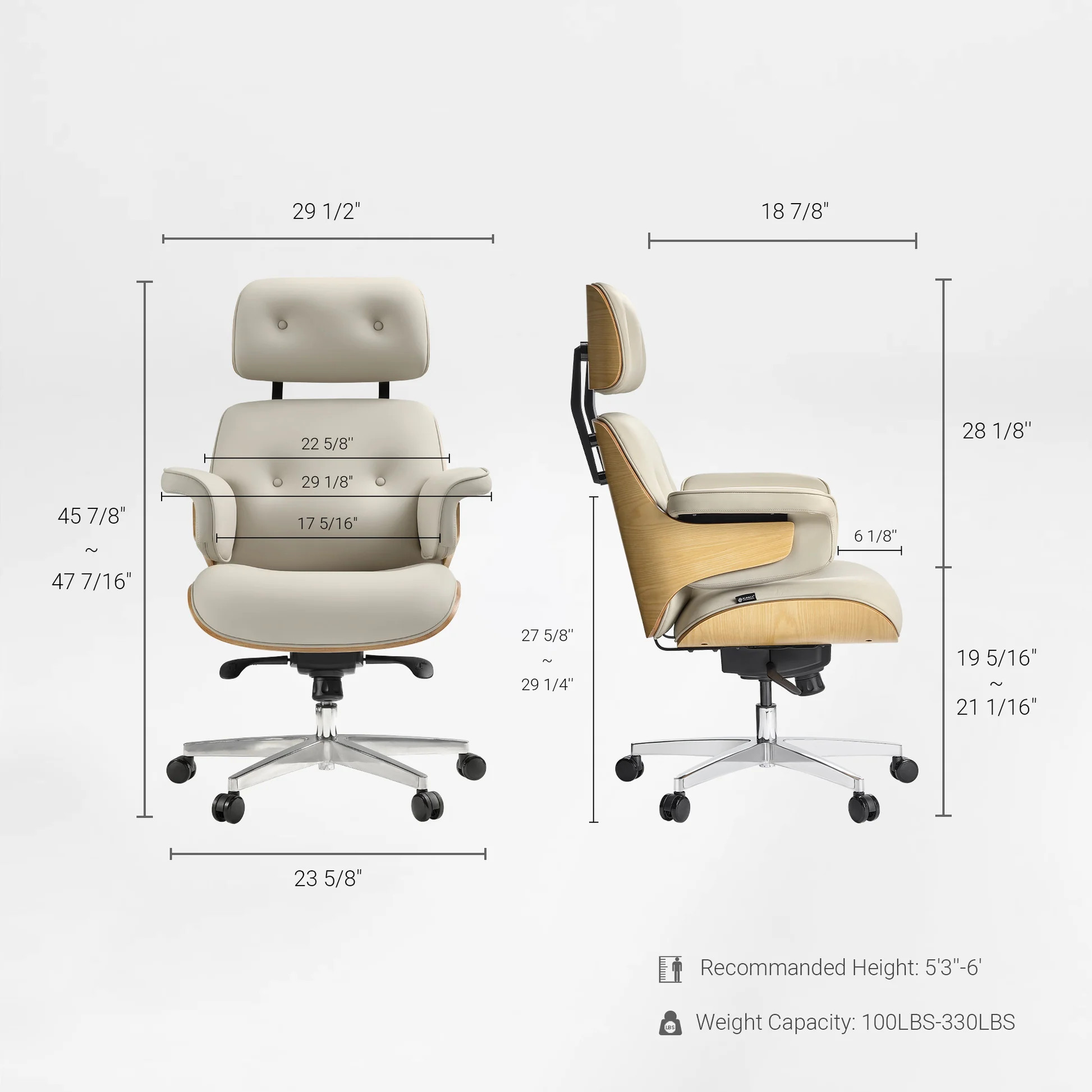 Mathias , Napa Leather Executive Office Chair | Eureke Ergonomic | Eureka Ergonomic