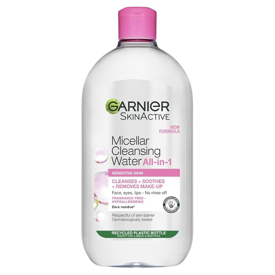Garnier Micellar Cleansing Water, Gentle face Cleanser & Makeup Remover, Fragrance-Free, Vegan Fo... | Amazon (UK)