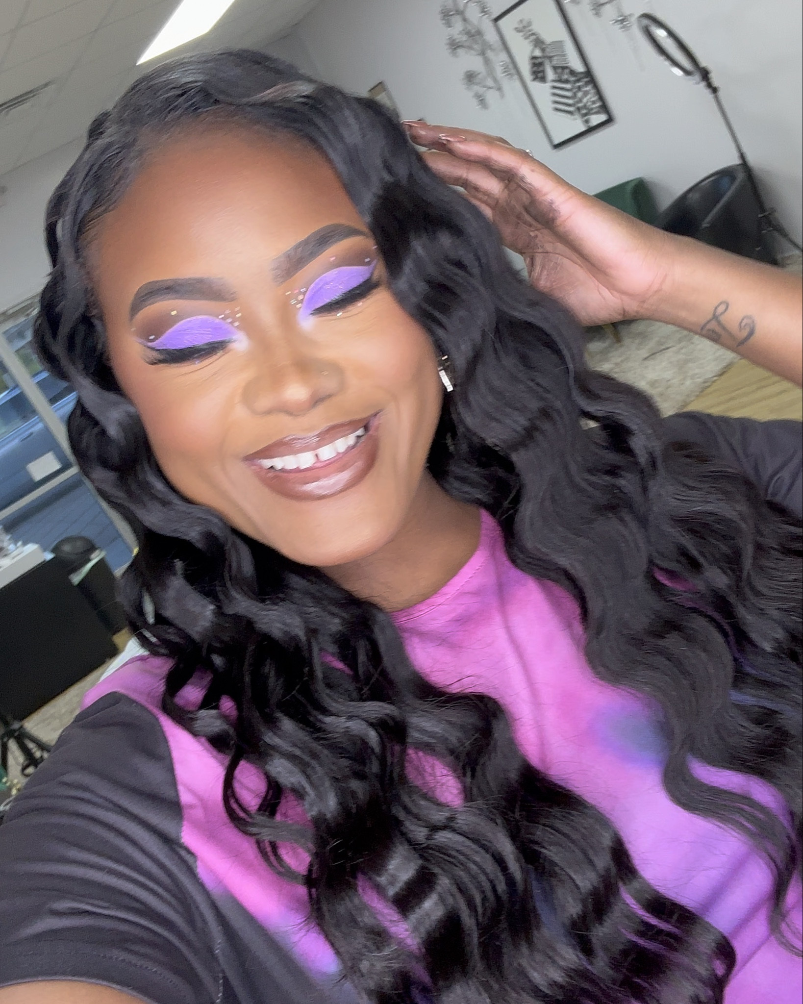 The crimps and the clip ins together ate down! 

#LTKbeauty #LTKstyletip