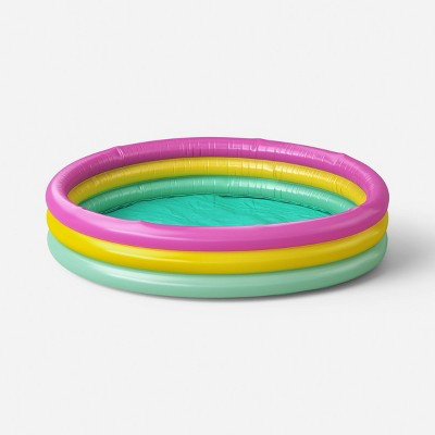 3 Ring Round Kiddie Pool - Sun Squad™ Blue/White/Orange | Target